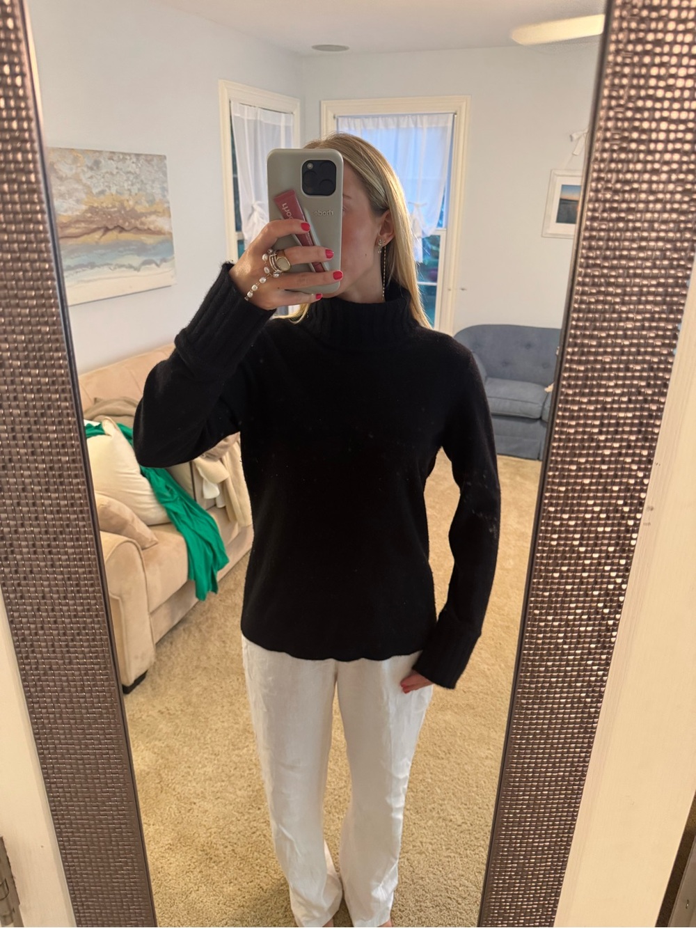 Kinross Cashmere Sweater - black